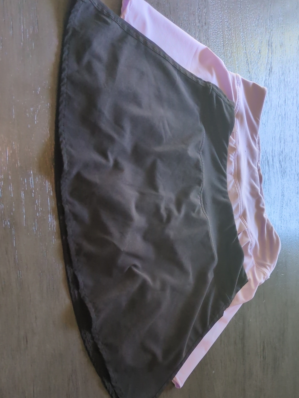 90 Degree By Reflex Two-Tone Mini Skirt in Pink and Brown